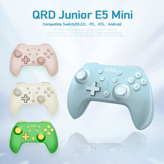 QRD Junior E5 Mini wireless controller for Switch/OLED, PC, iOS, Android