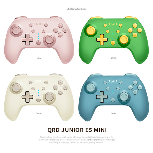 QRD Junior E5 Mini wireless controller for Switch/OLED, PC, iOS, Android