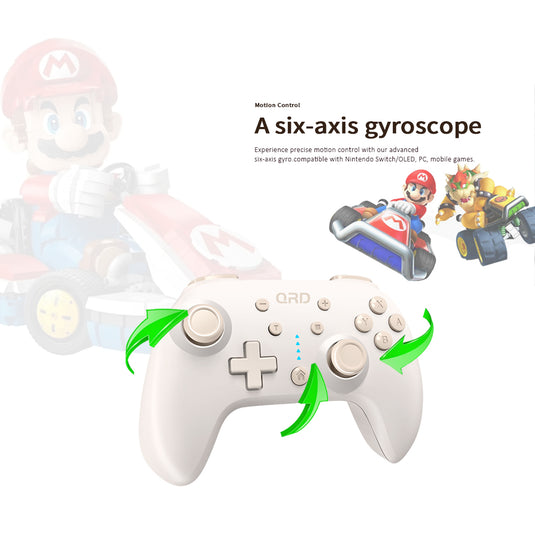 QRD Junior E5 Mini wireless controller for Switch/OLED, PC, iOS, Android