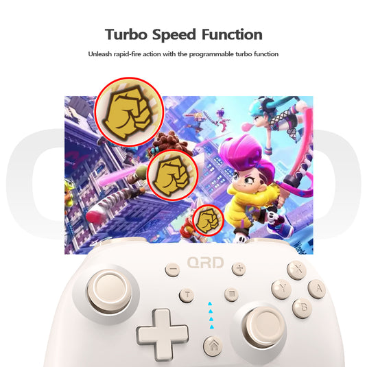 QRD Junior E5 Mini wireless controller for Switch/OLED, PC, iOS, Android