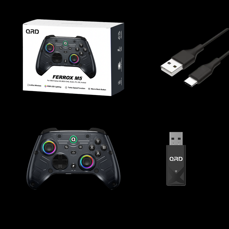Load image into Gallery viewer, QRD FERROX M5 2.4Ghz Wireless Controller for XBOX Series X/S, PC, Nintendo Switch