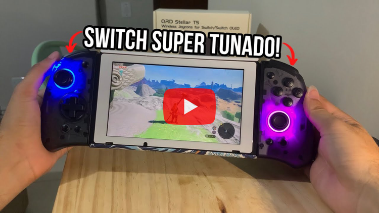 QRD Stellar T5 wireless joypad for Switch - Youtube review by NESK