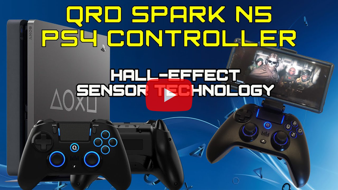 CONTROLE SEM FIO QRD SPARK N5 PARA PS4 COMPATIBILIDADE UNIVERSAL PS3/PS4/PS5/PC/PLATAFORMAS MÓVEIS 