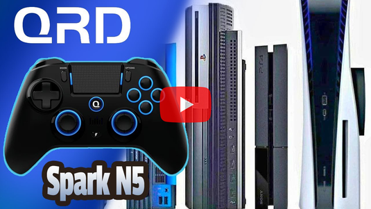 QRD Spark N5 wireless controller for PS4 - Youtube review by VK's Channel