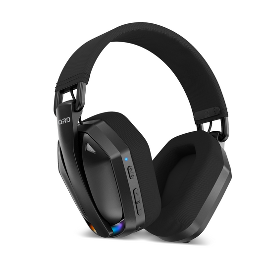Fone de ouvido gamer sem fio QRD A55 2,4 GHz