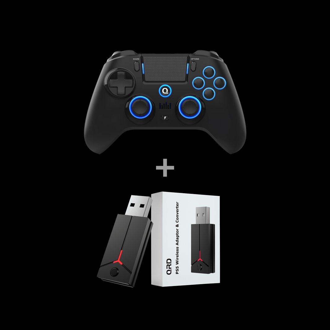 Controle sem fio QRD Spark N5 PS5/PS4/PS3 com joystick de efeito Hall ...